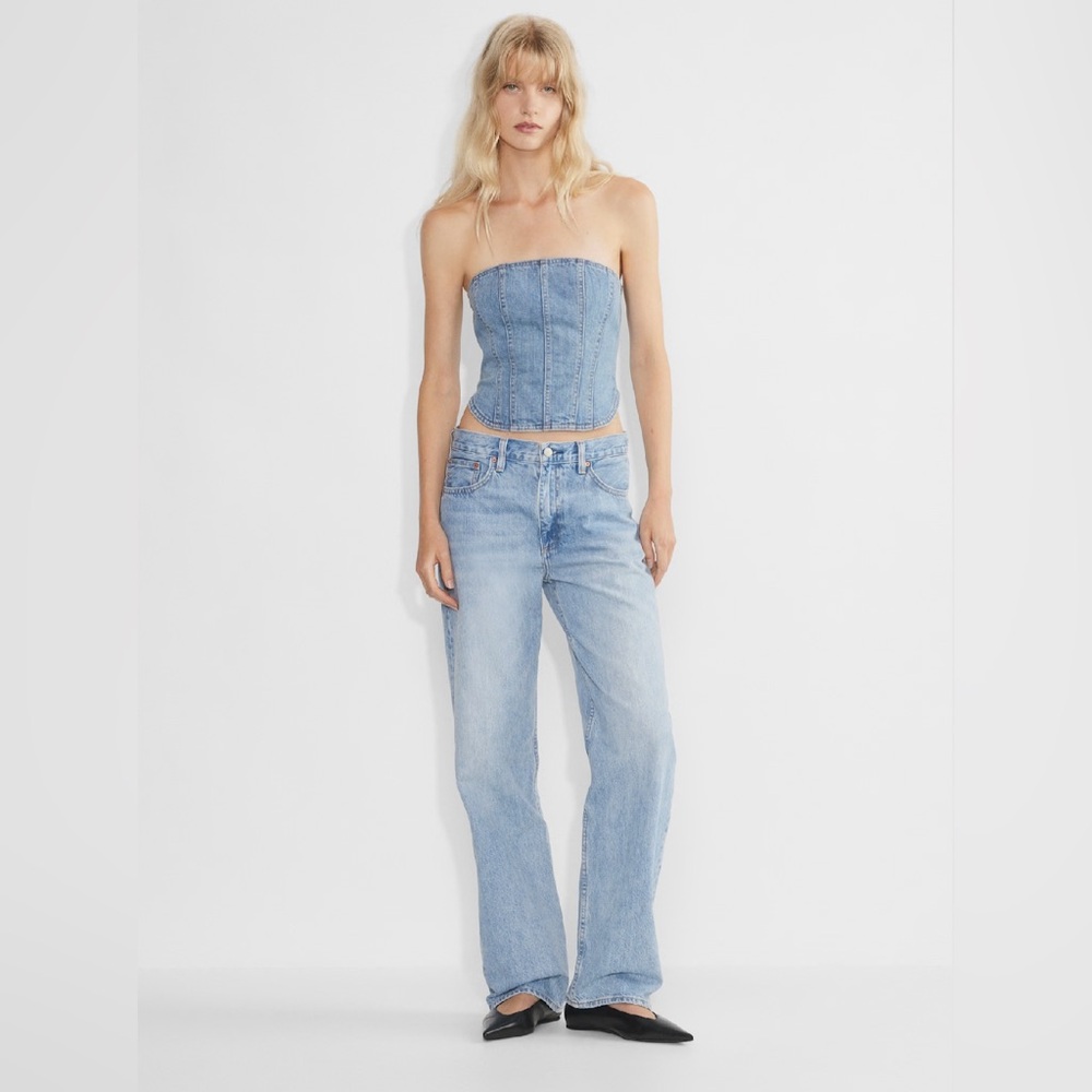 DENIM FORUM Bustier Top